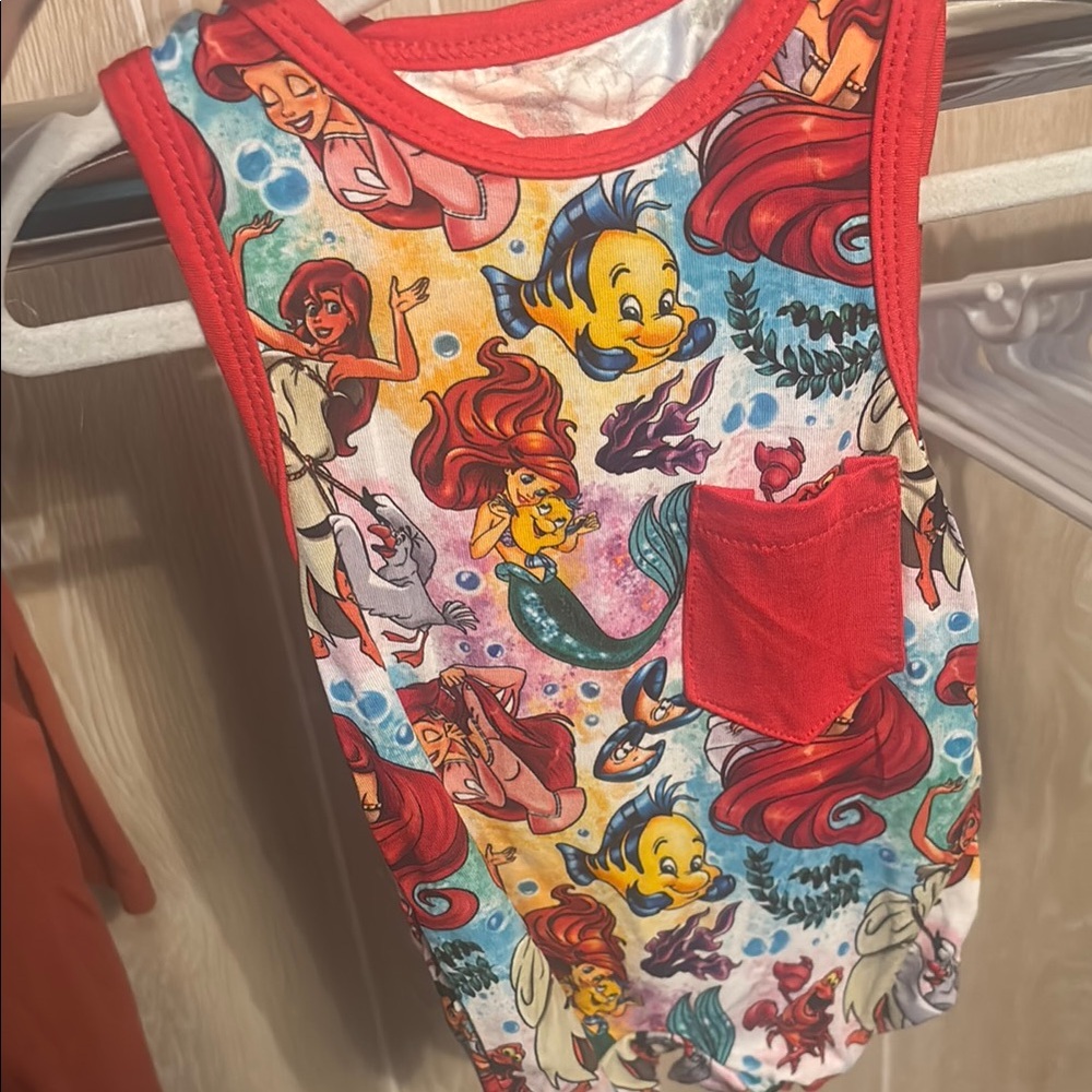 Colorful Kids Tank Top with Cartoon Print